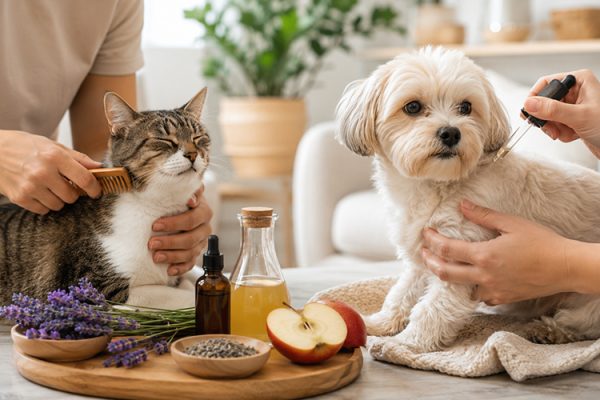 Kedi ve Köpeklerde Pire Nasıl Temizlenir? Evde Doğal Pire Damlası Yapımı