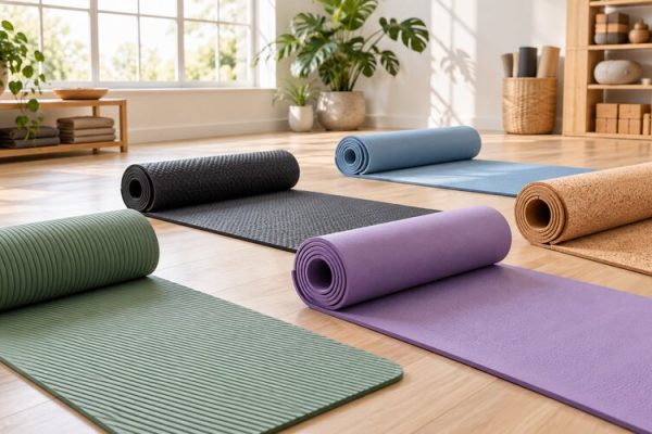 Farklı kalınlık ve dokularda yoga matları