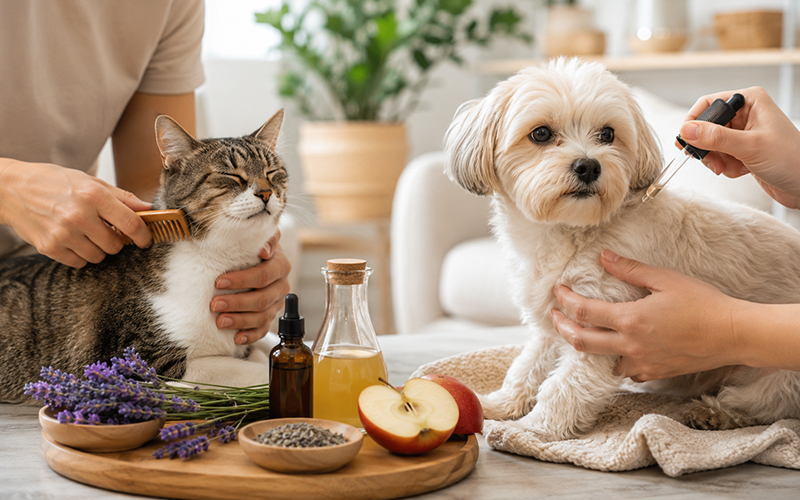 Kedi ve Köpeklerde Pire Nasıl Temizlenir? Evde Doğal Pire Damlası Yapımı